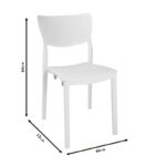Καρέκλα Ignite pakoworld PP λευκό - Image 5