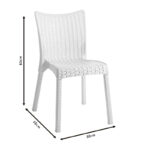 Καρέκλα Confident pakoworld PP cappucino - Image 5