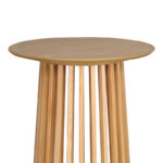 Τραπέζι μπαρ Domonic pakoworld mdf φυσικό Φ60x105εκ - Image 3