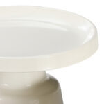 Βοηθητικό τραπέζι Ginoze pakoworld μέταλλο σε λευκή απόχρωση Φ50x50.5εκ - Image 4