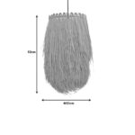 Φωτιστικό οροφής Dreco Inart Ε27 ρατάν σε φυσική απόχρωση Φ32x52εκ - Image 3