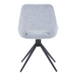 Καρέκλα περιστρεφόμενη Luciano I pakoworld σε γκρι ύφασμα-πόδι μεταλλικό μαύρο 52.5x54x85εκ - Image 4