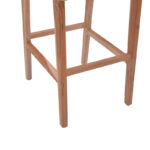 Σκαμπό μπαρ μεσαίου ύψους Sponze pakoworld teak ξύλο-φυσικό rattan σε φυσική απόχρωση 40x47x89εκ - Image 7