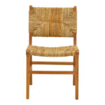 Καρέκλα Refane pakoworld σκελετός teak ξύλο με ψάθα σε φυσική απόχρωση 50x58x85εκ - Image 5