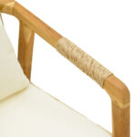 Πολυθρόνα Cuerda pakoworld σκελετός teak ξύλο με pe σχοινί σε φυσική απόχρωση 55x60x80εκ - Image 7