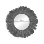 Καθρέπτης Seire Inart ψάθα σε φυσική απόχρωση Φ50x8εκ - Image 2