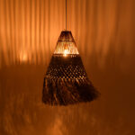 Φωτιστικό οροφής Vajem Inart mendong σε φυσική απόχρωση 50x50x70εκ - Image 2