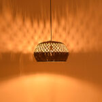 Φωτιστικό οροφής Fose Inart mendong σε φυσική απόχρωση Φ50x27εκ - Image 2