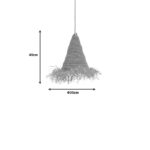 Φωτιστικό οροφής Malan Inart γιούτα σε φυσική απόχρωση Φ35x40εκ - Image 3