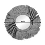 Καθρέπτης Cielro Inart mendong σε φυσική απόχρωση Φ42x6εκ - Image 2