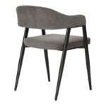 Πολυθρόνα Sezan pakoworld ύφασμα σε ανθρακί απόχρωση 56x55x78εκ - Image 3