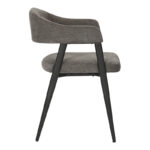 Πολυθρόνα Sezan pakoworld ύφασμα σε ανθρακί απόχρωση 56x55x78εκ - Image 4