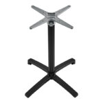 Βάση τραπεζιού Levo pakoworld μεταλλική σε μαύρη απόχρωση 69x69x73εκ - Image 2