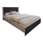 Σετ Κρεβατοκάμαρας Athos Sonoma Ανθρακί με Κρεβάτι 140x200εκ Σετ 4τεμ - Image 2