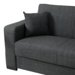 Γωνιακός καναπές-κρεβάτι αναστρέψιμος Dumma pakoworld ύφασμα ανθρακί 226x148x86εκ - Image 5