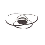 Inlight Πλαφονιέρα οροφής LED 100W 3CCT σε μαύρη απόχρωση D:95cm (6111-A)