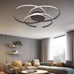 Inlight Πλαφονιέρα οροφής LED 100W 3CCT σε μαύρη απόχρωση D:95cm (6111-A) - Image 2