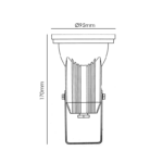 ΣΠΟΤ ΚΗΠΟΥ GU10 ΣΚΟΥΡΙΑ IP45 - Image 3