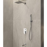 Σετ μπαταρίας εντοιχισμού ντους DELOS Chrome CFT205 KARAG