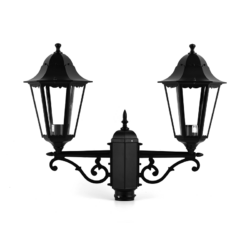 ΦΑΝΑΡΙ ΚΟΛΩΝΑΣ ΔΙΠΛΟ ΜΑΥΡΟ ΜΑΤ RAL9005M  23.5Χ44