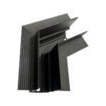 ΓΩΝΙΑ 120° ΓΙΑ ΜΑΓΝΗΤΙΚΗ ΡΑΓΑ TRIMLESS  ΜΑΥΡΗ ΜΑΤ