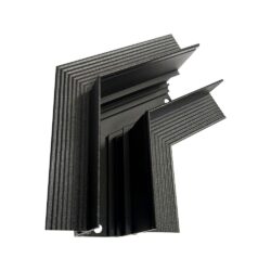 ΓΩΝΙΑ 120° ΓΙΑ ΜΑΓΝΗΤΙΚΗ ΡΑΓΑ TRIMLESS  ΜΑΥΡΗ ΜΑΤ