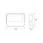 ΠΡΟΒΟΛΕΑΣ LED SMD ΛΕΥΚΟΣ  20W 3CCT 2000LM 185-265V RA>80 IP66 - Image 2