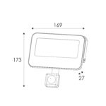 ΠΡΟΒΟΛΕΑΣ LED SMD ΜΑΥΡΟΣ ΜΕ ΑΙΣΘΗΤΗΡΑ 30W 3CCT 3000LM 185-260V RA>80 IP66 - Image 2