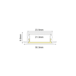 NORM ALUMINUM PROFILE WITH OPAL COVER 2m/pc - Image 2