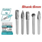 TOTAL ΣΕΤ ΦΡΕΖΕΣ HSS ΚΑΡΒΙΔΙΟΥ 6mm 5ΤΕΜ (TAKC0651)