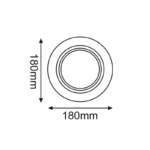 ΣΠΟΤ AR111 XMC ΜΟΝΟ ΛΕΥΚΟ ΣΤΡΟΓΓΥΛΟ Φ180 - Image 2