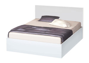 Κρεβάτι ξύλινο ημίδιπλο High Λευκό