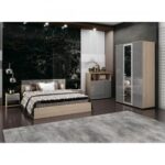 Σετ Κρεβατοκάμαρας 4 τεμαχίων Verona High με Ορθοπεδικό στρώμα 160x200 εκ.