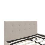 Κρεβάτι Mago pakoworld ύφασμα εκρού 160x200εκ - Image 5