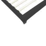 Κρεβάτι Nevil pakoworld ύφασμα ανθρακί με ξύλινο μαύρο πόδι 90x190εκ - Image 4