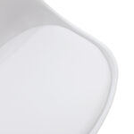 Καρέκλα Gaston pakoworld PP-PU λευκό-φυσικό πόδι 43x51x75εκ - Image 7