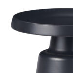 Βοηθητικό τραπέζι Ginoze Inart μαύρο μέταλλο Φ50x50εκ - Image 2