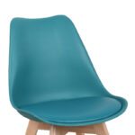 Καρέκλα Gaston pakoworld PP-PU μπλε απόχρωση- φυσικό πόδι 43x51x75εκ - Image 7