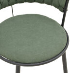 Σκαμπό μπαρ Alkia I pakoworld ύφασμα σε χακί απόχρωση- πόδι μαύρο μέταλλο 50x56x95εκ - Image 6