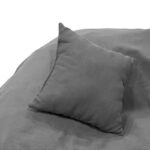 Πουφ Puko pakoworld υφασμάτινο ανθρακί Φ95 - Image 3