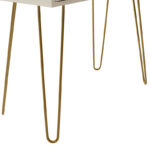 Κονσόλα Isla pakoworld χρώμα λευκό painting-χρυσό 80x39x74εκ - Image 7