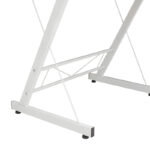 Γραφείο γωνιακό αναστρέψιμο Levi pakoworld-MDF χρώμα oak-λευκό 158x120x73εκ - Image 6