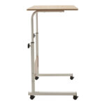 Γραφείο Piper pakoworld με αυξομείωση ύψους-MDF φυσικό-λευκό 60x40x69-90εκ - Image 4