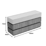 Συρταριέρα Sonlen pakoworld mdf σε καρυδί-μπεζ απόχρωση 120x40x72εκ - Image 4