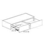 Συρταριέρα Sonlen pakoworld mdf σε oak απόχρωση 120x40x72εκ - Image 4
