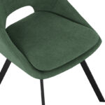 Καρέκλα Initiate pakoworld πράσινο ύφασμα-πόδι μαύρο μέταλλο 48x57x85εκ - Image 6