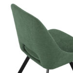 Καρέκλα Initiate pakoworld πράσινο ύφασμα-πόδι μαύρο μέταλλο 48x57x85εκ - Image 7