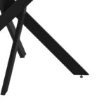 Τραπέζι Dammero pakoworld mdf σε ανθρακί απόχρωση με πόδι μαύρο μέταλλο Φ100x75εκ - Image 5