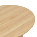 Τραπέζι σαλονιού Opols pakoworld mdf σε φυσική απόχρωση Φ90x42εκ - Image 4