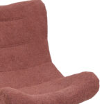Πολυθρόνα-μπερζέρα Silla pakoworld μπουκλέ ύφασμα σε σάπιο μήλο απόχρωση 97x80x100εκ - Image 6